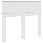 vidaXL Tête de lit avec tête de lit Blanc 135 cm Bois d'ingénierie
