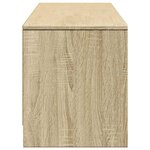 vidaXL Meuble TV avec LED Sonoma 165 x 34 x 40 cm Bois d'ingénierie