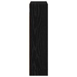 vidaXL Armoire murale de salle de bain Chêne Noir 40 x 16 x 62 5 cm