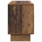 vidaXL Meuble TV 102 x 34 5 x 50 cm Bois ancien Bois d'ingénierie