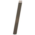 vidaXL Pieds de table console en U  2 pièces  acier naturel  28 x (72-73) cm