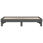vidaXL Lit coulissant sans matelas gris 2x(90x190) cm