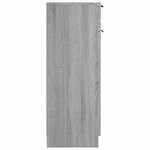 vidaXL Armoire de bain Sonoma gris 32x34x90 cm Bois d'ingénierie
