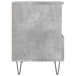 vidaXL Tables de chevet 2 Pièces gris béton 40x35x50 cm bois d’ingénierie