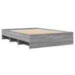 vidaXL Cadre de lit sans matelas sonoma gris 120x200cm bois ingénierie