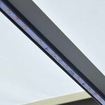 vidaXL Auvent manuel rétractable avec LED 300x250 cm Crème