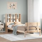 vidaXL Lit bibliothèque sans matelas 90x200 cm bois de pin massif