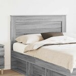 vidaXL Tête de lit Gris Sonoma 120 cm Bois d'ingénierie