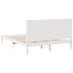 vidaXL Cadre de lit extra long sans matelas 140x220 cm bois massif