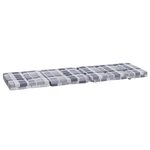 vidaXL Coussins de chaise longue lot de 2 gris motif à carreaux