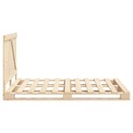 vidaXL Cadre de lit avec tête de lit 160x200 cm bois de pin massif
