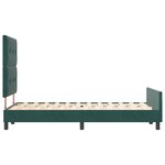 vidaXL Cadre de Lit Vert Foncé 120x200 cm en Velours