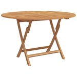 vidaXL Ensemble de Salle à Manger de Jardin 5 Pièces Bois Massif Teck