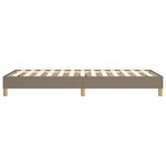 vidaXL Cadre de lit à ressorts taupe 80x200 cm tissu