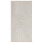 vidaXL Tapis de surface HUARTE Crème 200 x 80 cm Polyester