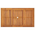 vidaXL Table de jardin 140x80x74 cm Bois d'acacia massif