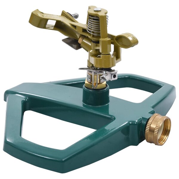 vidaXL Arroseur rotatif Vert 21x22x13 cm Métal