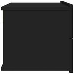 vidaXL Table de chevet Noir 40x30x30 cm Bois d'ingénierie