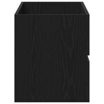 vidaXL cabinet de lavabo Chêne noir 80x38 5x45 cm Bois d'ingénierie