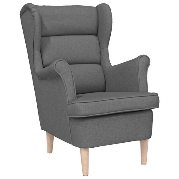 vidaXL Fauteuil gris foncé 74x84x100 cm tissu