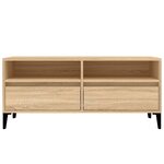 vidaXL Meuble TV chêne sonoma 100x34 5x44 5 cm bois d'ingénierie