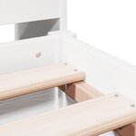 vidaXL Lit bibliothèque sans matelas blanc 140x200 cm bois pin massif