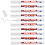 Marqueur Craie Liquide 4095 Ardoises et Fenêtres Blanc Pointe Ronde 2-3 mm x 10 EDDING