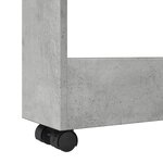vidaXL Chariot de rangement étroit 3 niveaux gris béton