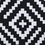 vidaXL Tapis d'extérieur ARAKIL Blanc et noir 300 x 400 cm PP