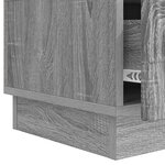 vidaXL Meuble TV Sonoma gris 147 x 34 5 x 27 cm Bois d'ingénierie