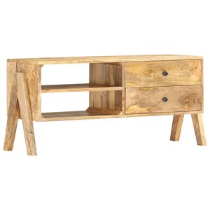vidaXL Meuble TV 97 x 35 x 47 cm Bois de manguier massif