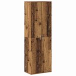 vidaXL Highboard Bois Ancien 60 x 35 x 180 cm Bois d'ingénierie