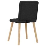 vidaXL Chaises à manger lot de 2 noir tissu