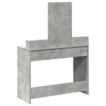 vidaXL Table de Toilette Gris 100 x 41 x 140 cm Bois d'ingénierie