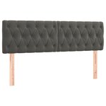 vidaXL Sommier à lattes de lit avec matelas LED Gris foncé 140x190 cm