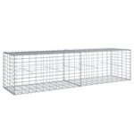vidaXL Panier gabion avec couvercle 200x50x50 cm fer galvanisé
