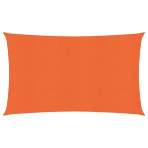 vidaXL Voile d'ombrage 160 g/m² rectangulaire orange 4x7 m PEHD
