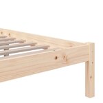 vidaXL Cadre de lit sans matelas bois massif 140x190 cm