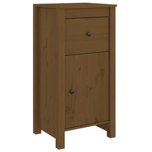 vidaXL Buffet marron miel 40x35x80 cm bois massif de pin