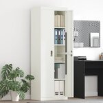vidaXL Armoire de rangement 2 Pièces Blanc 60 x 40 x 180 cm Acier