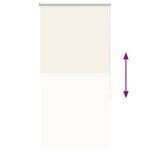 vidaXL Store enrouleur occultant blanc cassé largeur du tissu 60 7 cm