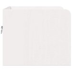 vidaXL Table de chevet avec tiroir 2 Pièces Blanc 38 x 36 x 29 5 cm