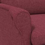 vidaXL fauteuil Rouge bordeaux 76 x 94 x 102 cm Tissu Sharpa