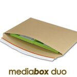 Lot de 5 enveloppes carton media-box duo pour 2 dvd / bluray