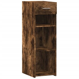 vidaXL Buffet chêne fumé 30x42 5x93 cm bois d'ingénierie
