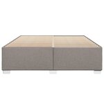 vidaXL Cadre de lit sans matelas taupe 200x200 cm tissu
