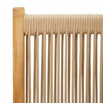 vidaXL Chaises inclinables de jardin lot de 6 beige bois massif acacia
