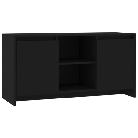 vidaXL Meuble TV Noir 102x37 5x52 5 cm Aggloméré