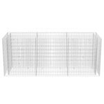 vidaXL Lit surélevé à gabion Acier 270x90x100 cm