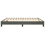 vidaXL Cadre de lit Gris foncé 160 x 200 cm Velours